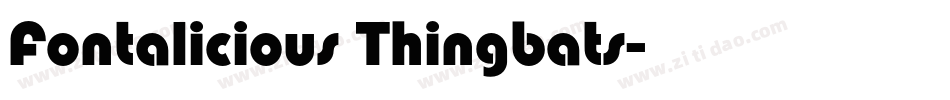 Fontalicious Thingbats字体转换